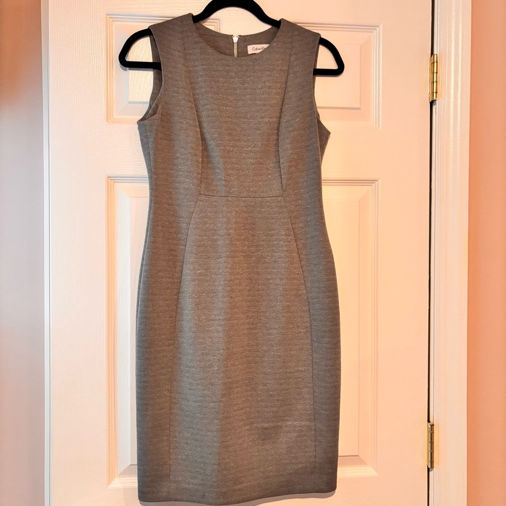 Calvin Klein Gray Midi Dress